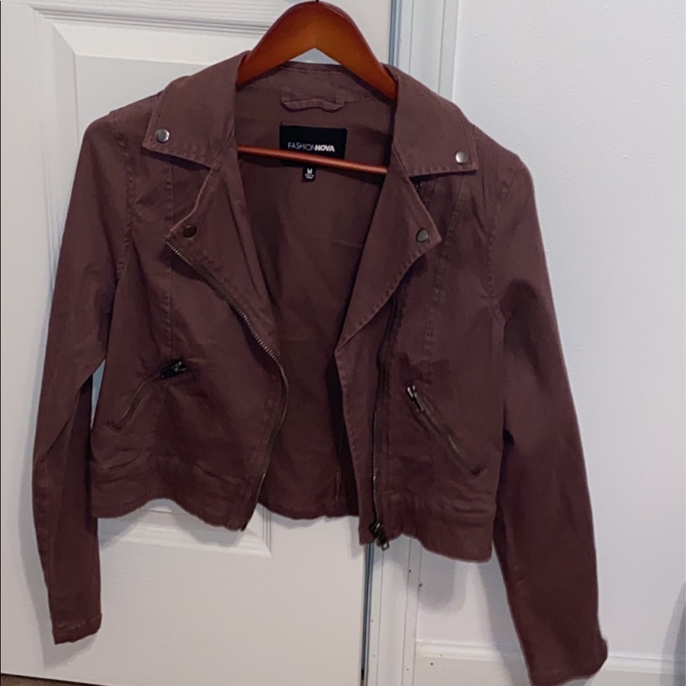Fashion nova brownish plum jacket.